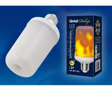 Лампа светодиодная Uniel Flame E27 6Вт K UL-00003360