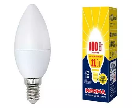 Лампа светодиодная Volpe E14 11Вт 3000K UL-00003812