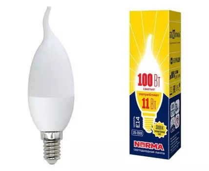 Лампа светодиодная Volpe E14 11Вт 3000K UL-00003817