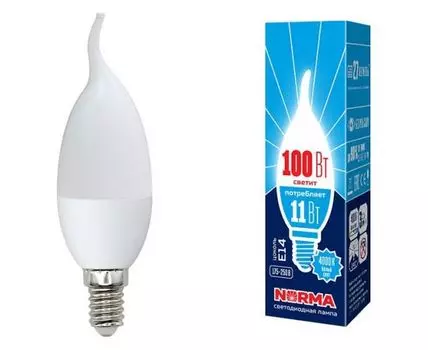 Лампа светодиодная Volpe E14 11Вт 4000K UL-00003816