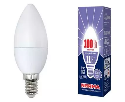 Лампа светодиодная Volpe E14 11Вт 6500K UL-00003810