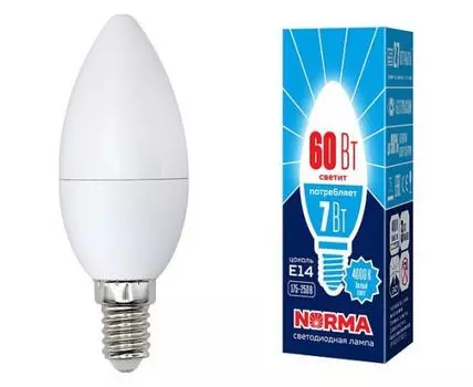 Лампа светодиодная Volpe E14 7Вт 4000K UL-00003795