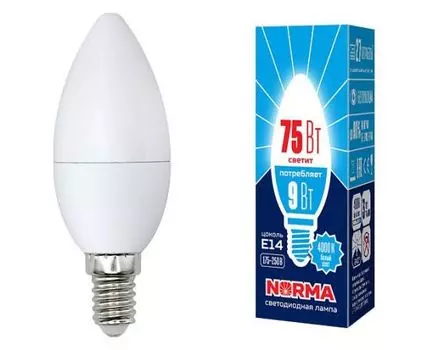 Лампа светодиодная Volpe E14 9Вт 4000K UL-00003803