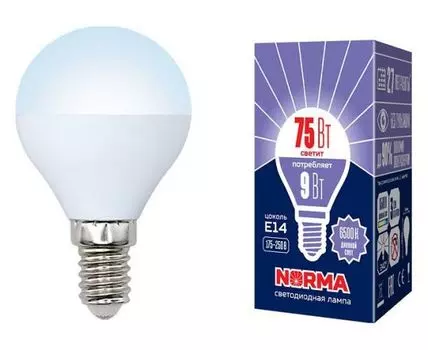 Лампа светодиодная Volpe E14 9Вт 6500K UL-00003824