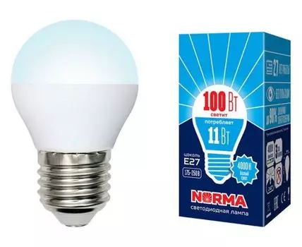 Лампа светодиодная Volpe E27 11Вт 4000K UL-00003834