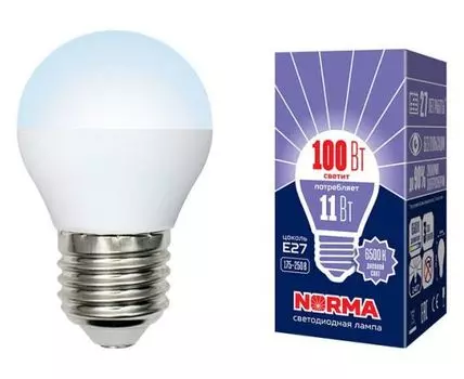 Лампа светодиодная Volpe E27 11Вт 6500K UL-00003833