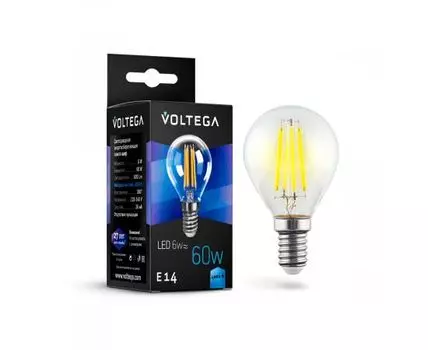 Лампа Voltega VG10-G1E14 cold6W-F
