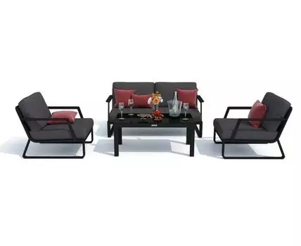 Лаунж зона Estivo (темно-серый)