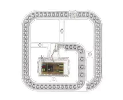 LED модуль с драйвером и линзованным рассеивателем на магнитах NOVOTECH