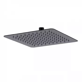 Лейка душевая Lemark LM9487BL верхняя, квадратная, 250х250мм, нерж.сталь/черный