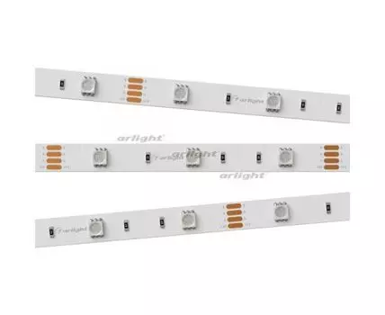 Лента RT-B30-10mm 12V RGB (7.2 W/m, IP20, 5060, 5m) (ARL, Открытый)