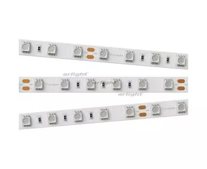 Лента RT-B60-10mm 24V Green (14.4 W/m, IP20, 5060, 5m) (ARL, Открытый)