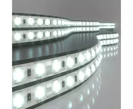 Лента светодиодная 12V 14,4W 60Led 5050 IP65 холодный белый, 5м