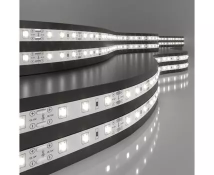 Лента светодиодная 12V 4,8W 60Led 2835 IP20 дневной белый, 5м