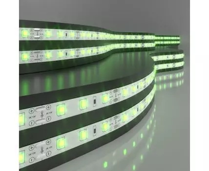 Лента светодиодная 12V 4,8W 60Led 2835 IP20 зеленый, 5м