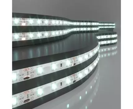 Лента светодиодная 12V 4,8W 60Led 2835 IP65 холодный белый, 5м