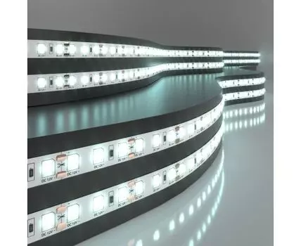 Лента светодиодная 12V 9,6W 120Led 2835 IP20 холодный белый, 5м