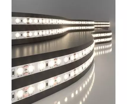 Лента светодиодная 12V 9,6W 120Led 2835 IP20 теплый белый, 5м