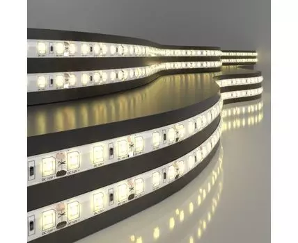 Лента светодиодная 12V 9,6W 120Led 2835 IP65 теплый белый, 5м