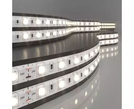 Лента светодиодная 24V 14,4W 60Led 5050 IP65 теплый белый, 5м