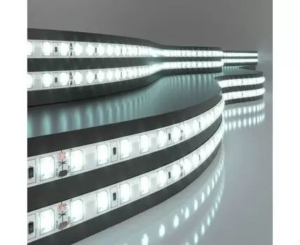 Лента светодиодная 24V 9,6W 120Led 2835 IP65 холодный белый, 5м