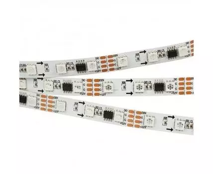 Лента светодиодная Arlight SPI-5000-5060-60 12V Cx3 RGB-Auto (10mm, 13.2W/m, IP20) 021229(1)