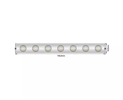 Лента светодиодная wall washer 5050, 42 LED/м, 6,2 Вт/м, 24В , IP67, Цвет: РГБ