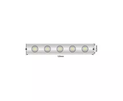 Лента светодиодная Wallwasher 2835, 48 LED/м, 18 Вт/м, 24В , IP67, Цвет: Нейтральный белый