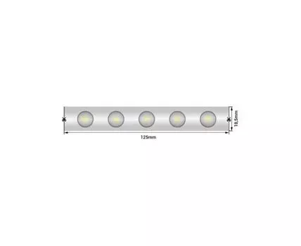 Лента светодиодная Wallwasher 2835, 48 LED/м, 18 Вт/м, 24В , IP67, Цвет: Холодный белый