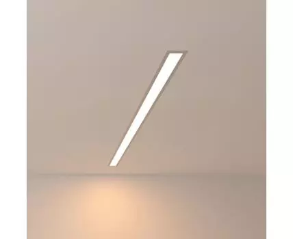 Линейный светодиодный встраиваемый светильник 103см 20Вт 3000К матовое серебро 101-300-103