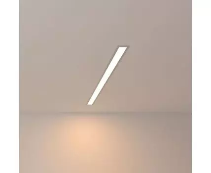 Линейный светодиодный встраиваемый светильник 78см 15Вт 3000К матовое серебро 101-300-78