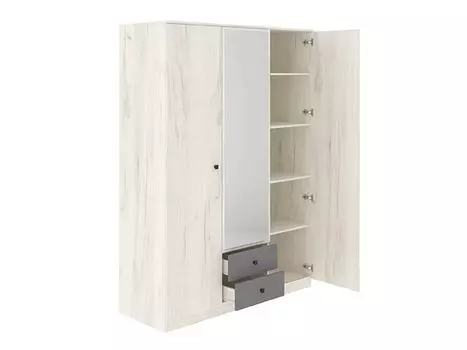 ЛЮССИ Шкаф 3дв. 2ящ. (зеркало)