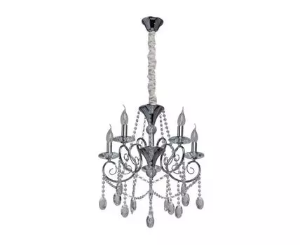 Люстра Адель 373011705 (94, 56, Хрустальные, Серебряный, 56)