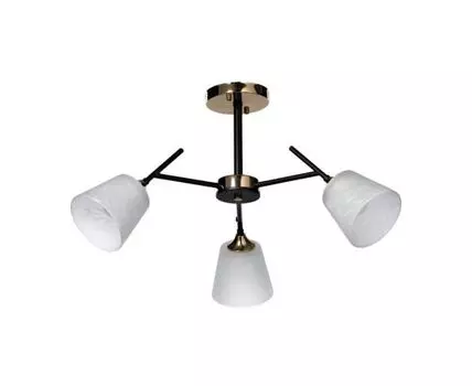 Люстра Альфа (черный, белый)