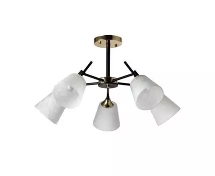 Люстра Альфа (черный, белый)