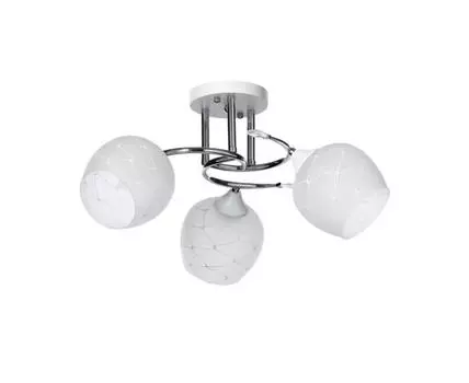 Люстра Альфа (серебристый, белый)