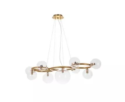 Люстра ALBUS (бронзовый, прозрачный, 65)