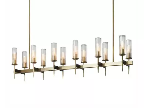 Люстра Alouette 12 brass