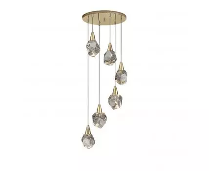 Люстра Aquaria 6L матовое золото