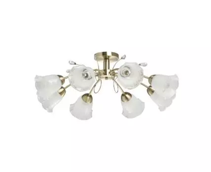 Люстра Флора (коричневый, белый)