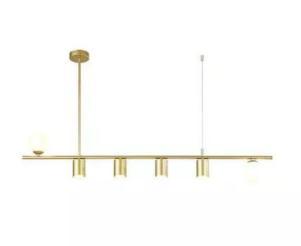 Люстра Frigus (золотистый, белый, 10)