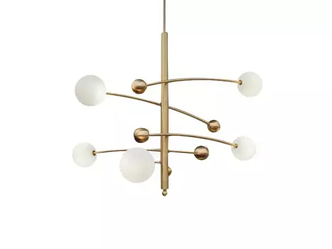 Люстра Globe Mobile 5 brass