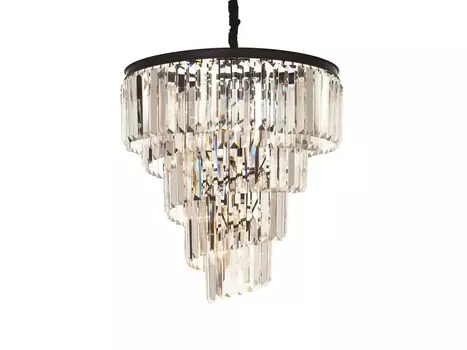 Люстра Helix black/clear
