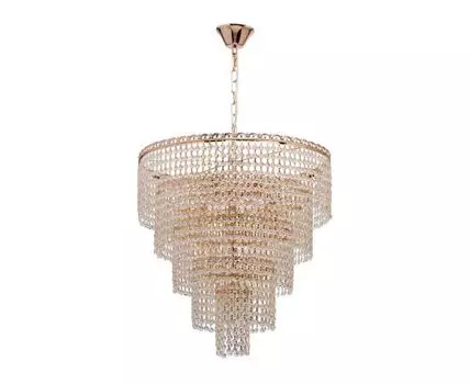 Люстра Изабелла 351018510 (90, 52, Хрустальные, Золотой, 52)