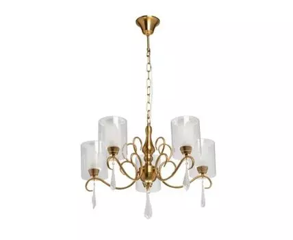 Люстра Эллегия (золотистый, белый, 62)