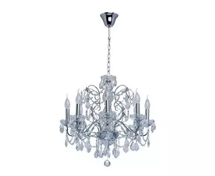 Люстра Каролина 367013408 (93, 60, Хрустальные, Серебряный, 60)