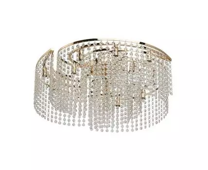 Люстра Каскад (золотистый, прозрачный)