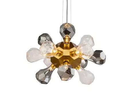 Люстра KR1197P-12 smoky/clear