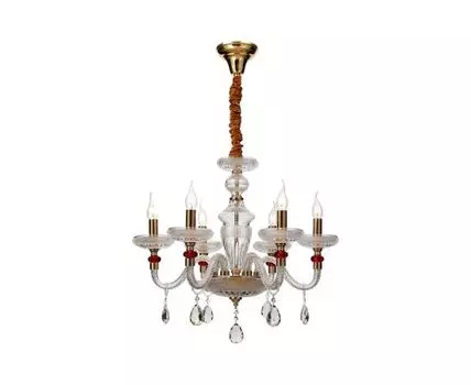 Люстра LUDMILA (золотистый, красный, 65)