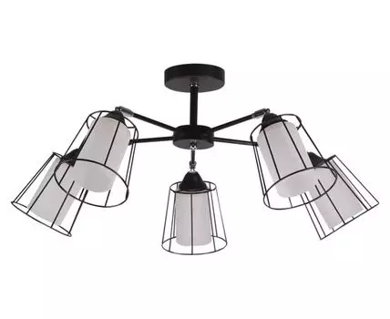 Люстра MD.24380-5-S BK+CH